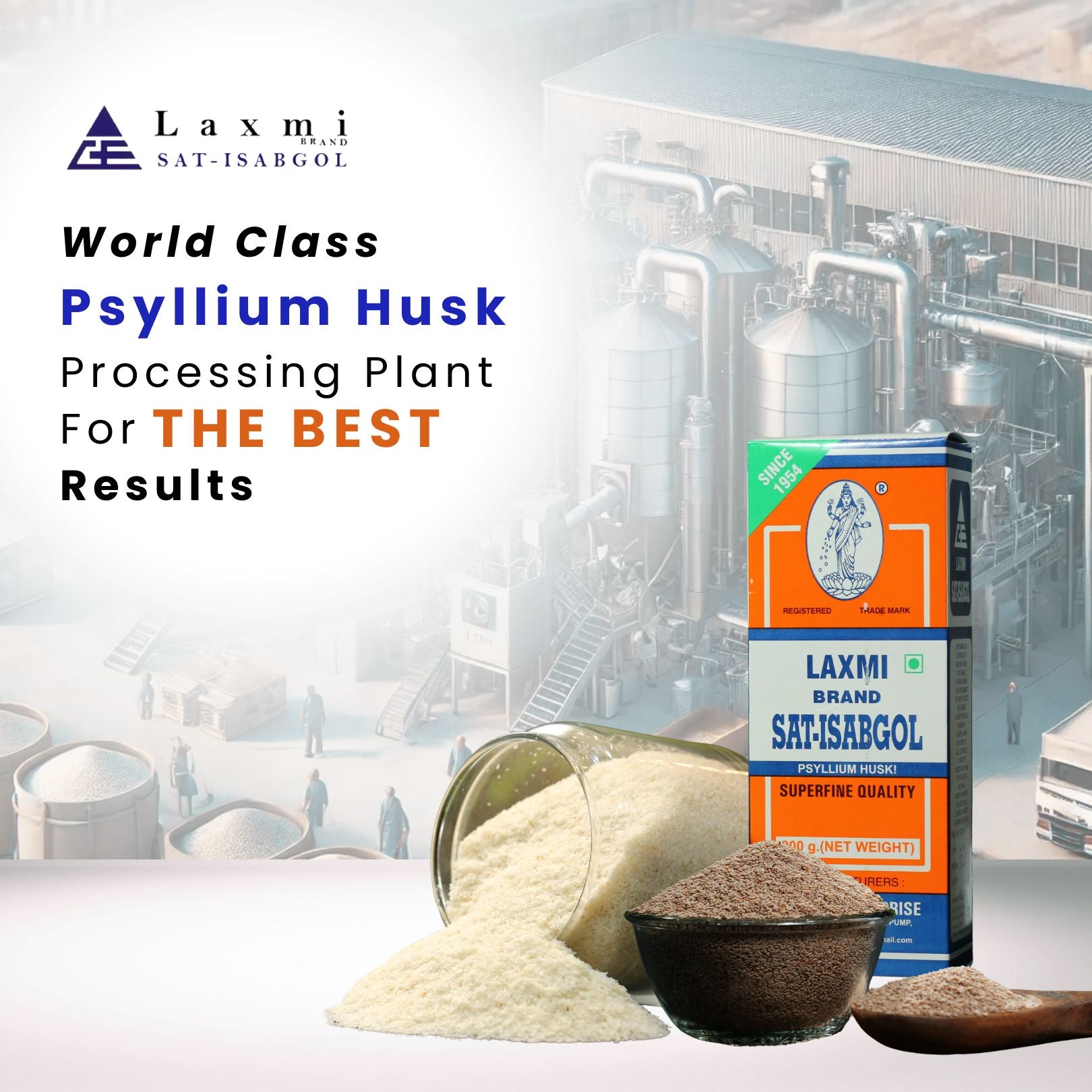 World Class Psyllium Husk Processing Plant for the Best Results
