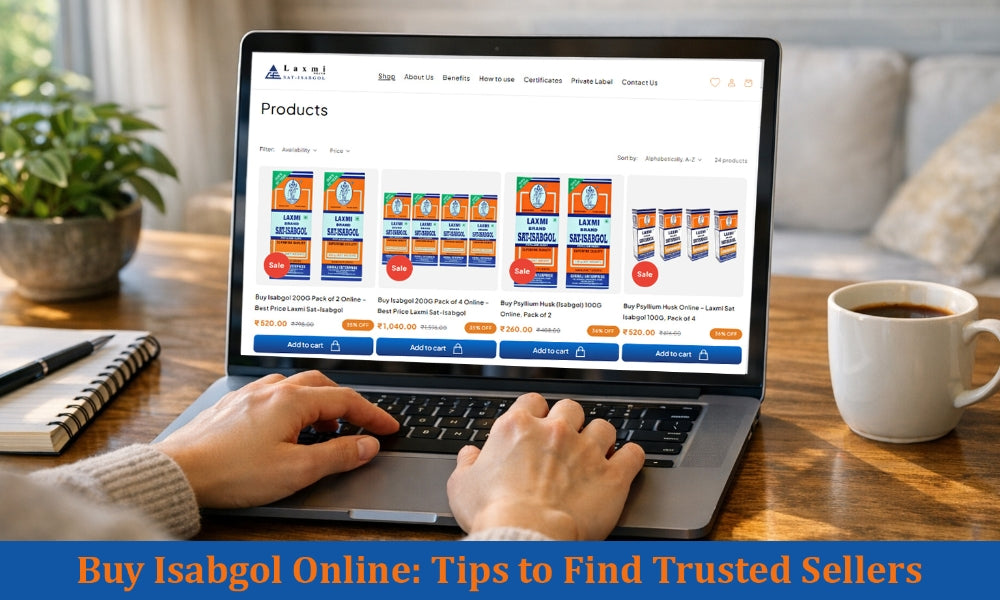 Isabglol Buy Isabgol Online from Trusted Sellers | Best Price Laxmi Sat Isabgol ...
