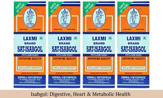 Isabgol (Psyllium Husk): A Natural Fiber Solution for Digestive, Heart, and Metabolic Health