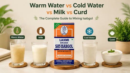 Warm Water vs Cold Water vs Milk vs Curd: The Complete Guide to Mixing Isabgol