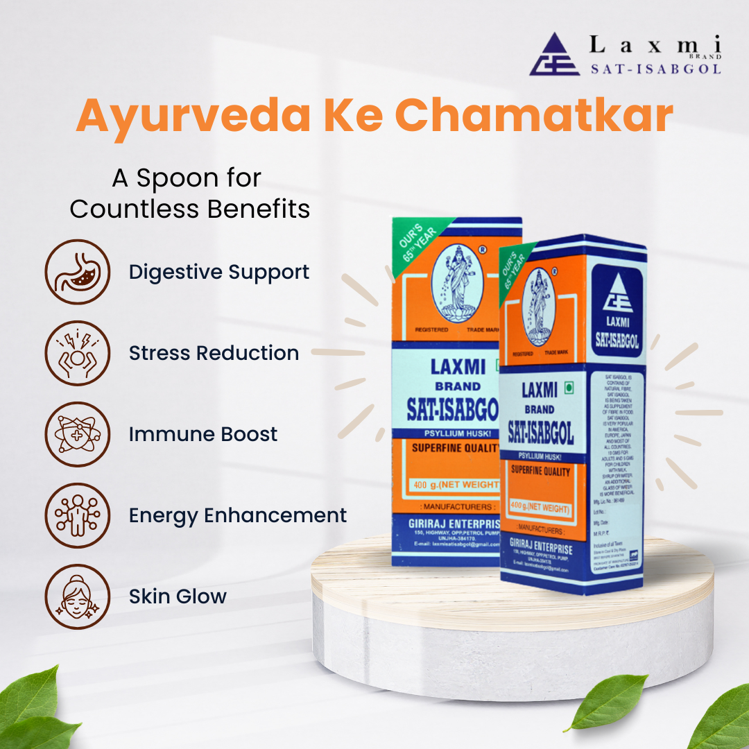 Ayurveda ke Chamatar - Laxmi Sat Isabgol for Digestive Support